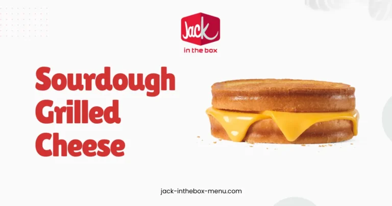 Sourdough Grilled Cheese sandwich with melted cheese on toasted sourdough bread from Jack in the Box.