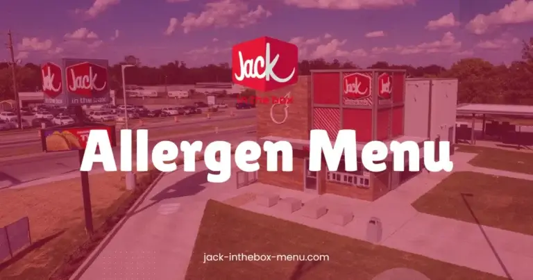 Jack In The Box Allergen Menu with Prices and Calories